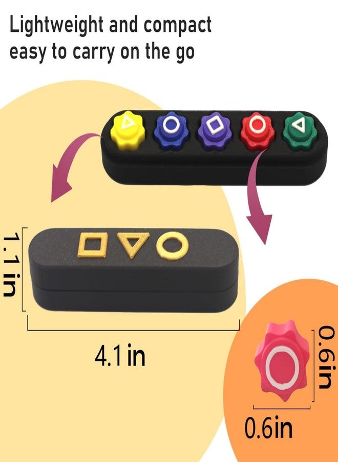 Redpai Gonggi Game Set Pack of 5 with Steel Beads - Authentic Korean Jackstones, 3D-Printed Durable Plastic Shells & Weighted Design forAdults, Traditional Toss & Catch Game Gift - Image 5