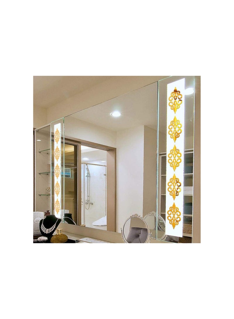 GGOOT 10pcs Self-Adhesive Tiles 3D Mirror Wall Stickers Wall Decal Home Decor Poster - Image 2
