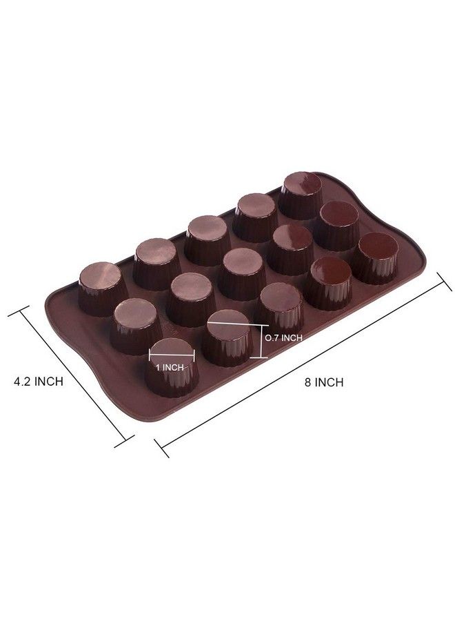 Webake Candy Molds Silicone Chocolate Molds Baking Mold For Jello Keto Fat Bombs And Peanut Butter Cup Pack Of 2 - Image 3