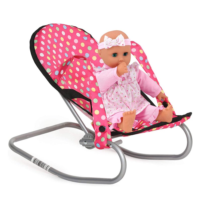 fash n kolor 4 Piece Doll Play Set, includes - 1 Pack N Play. 2 Doll Stroller 3.Doll High Chair. 4.Infant Seat, Fits Up to 18'' Doll (4 Piece Set) - Image 4