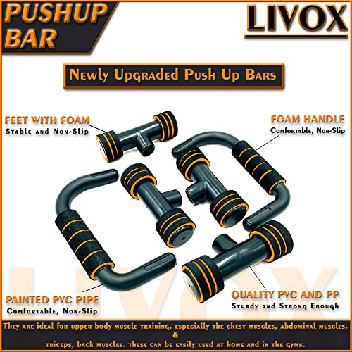 LIVOX Double Abs Wheel Roller Toning Resistance Tube Band with Push-up Bar,counter grip Gym Exercise Equipment Combo Set for Men and Women Home Workout Kit - Image 3