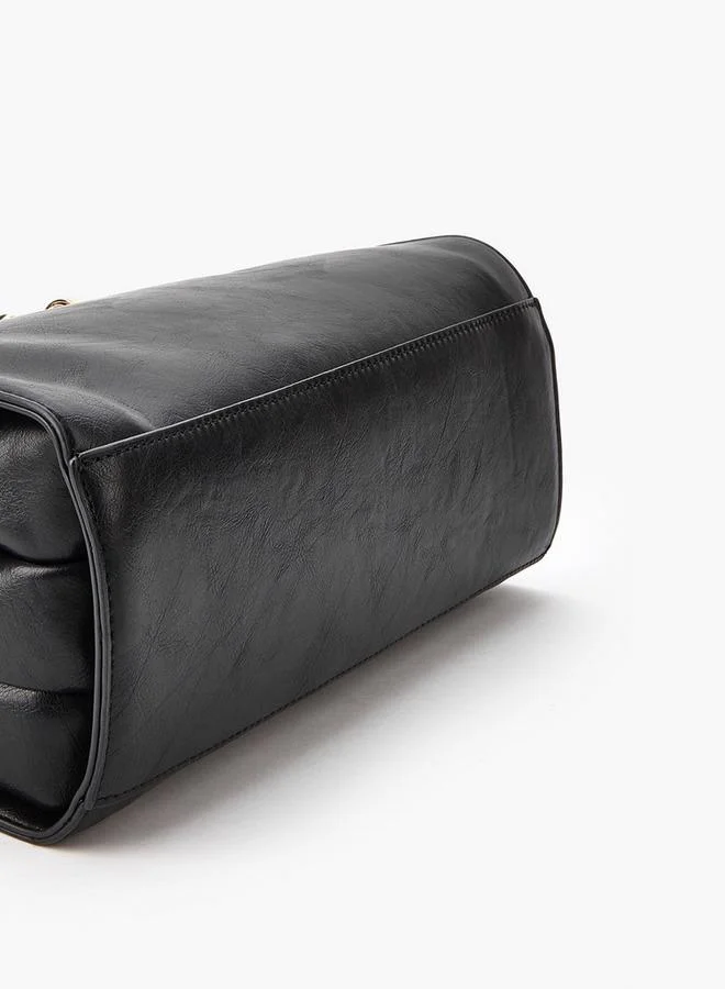 فلورا بيلا من شو إكسبرس حقيبة يد صلبة بمقبض مزدوج وإغلاق بسحاب