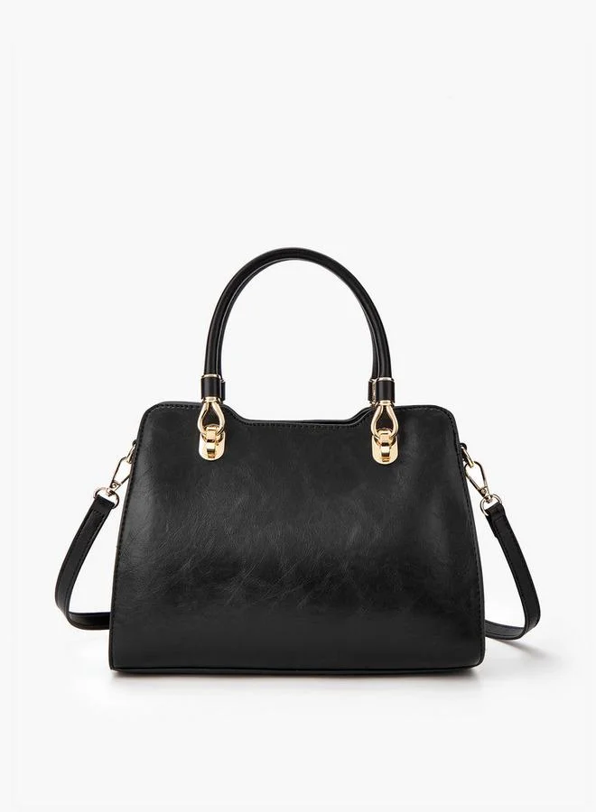 فلورا بيلا من شو إكسبرس حقيبة يد صلبة بمقبض مزدوج وإغلاق بسحاب