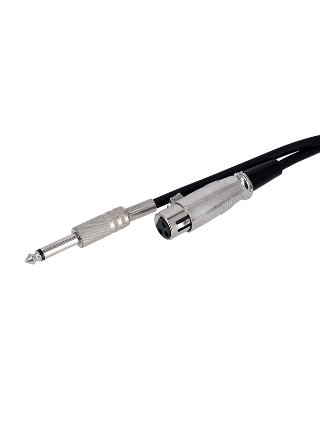 Olsenmark Dynamic and Professional Wired Microphone with Metal Body, Echo, Sharp Sensitivity and Excellent Sound Quality OMMP1215 Silver/Black - Image 5