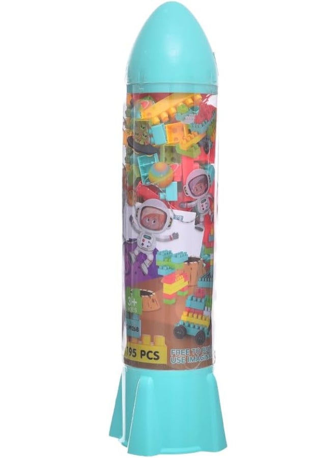 Children's blocks develop scientific and creative thinking skills. Different sizes and models, multiple shapes and colors (rocket blocks 50 x 15 cm). - Image 3