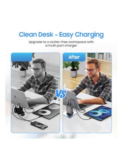 SWISS MILITARY 65W GaN II Dual Port Fast Wall Charger | USB-C PD & USB-A Port | 60W Premium Braided Cable included| Compatible with Macbook/HP/Dell/Lenovo, iPad, iPhone, Samsung, etc | 5Yr Warranty  - Image 4