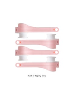 Generic Kitchen Bag Sealing Clips Food Freshness Preservation Pink 4 Pack 