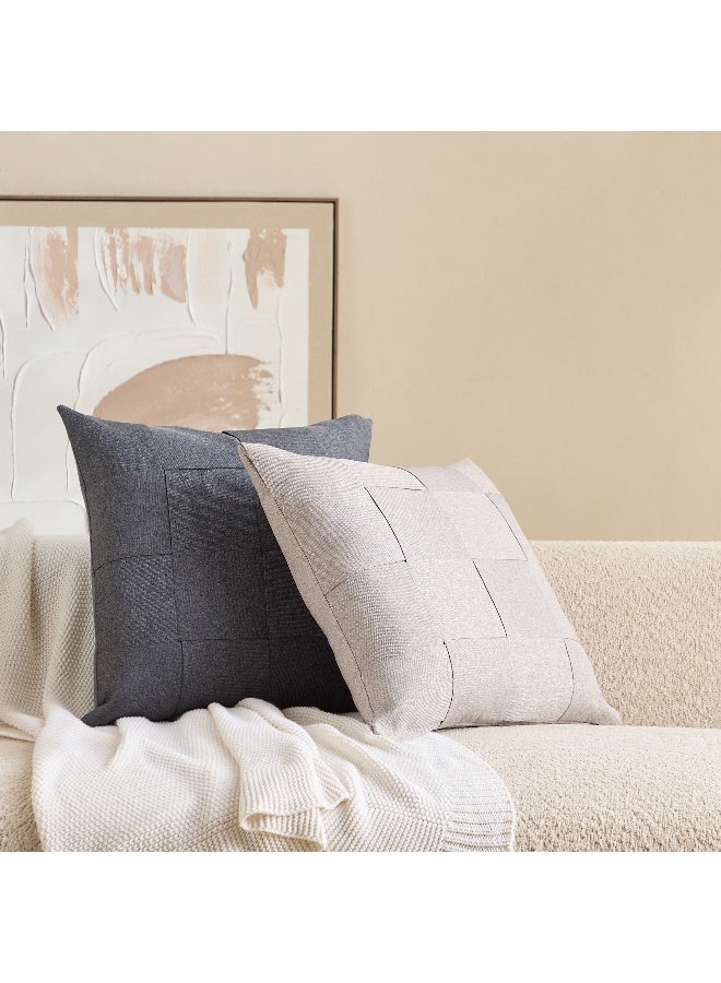 Home Box Filled Cushion - Dark Grey - 50x50 cm - Image 5