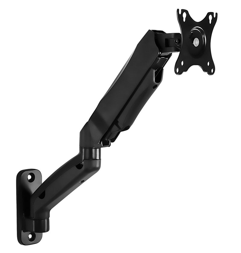 Mount-It! Monitor Wall Mount Arm, Full-Motion Gas Spring, Fits 13â€“32â€³ Screens up to 14.3 lbs, VESA 75x75 & 100x100, Tilt Swivel Rotate, Single-Stud Wall Mounted Computer Monitor Arm, RV Compatible - Image 2
