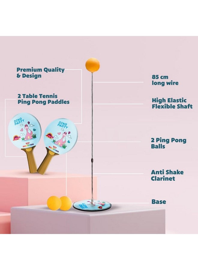 ويمبلي ألعاب تدريب تنس الطاولة ويمبلي للأطفال من عمر 5 إلى 7 سنوات، ألعاب داخلية وخارجية للأولاد والبنات والبالغين والمراهقين - معتمدة من BIS - وحيد القرن، متعدد الألوان - Image 3