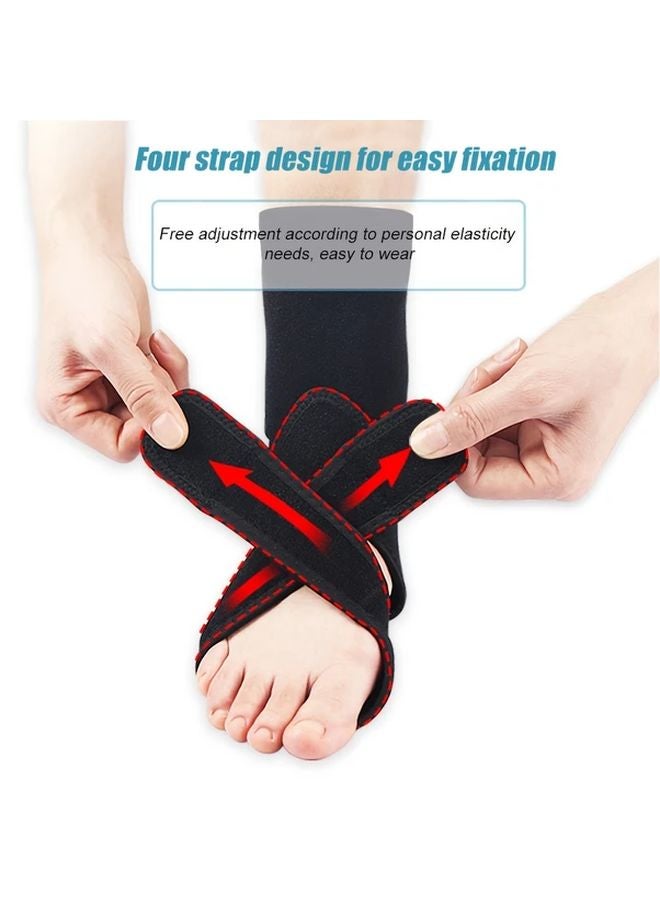 Black Adjustable Ankle Brace Breathable Neoprene Support For Men And Women - Image 4