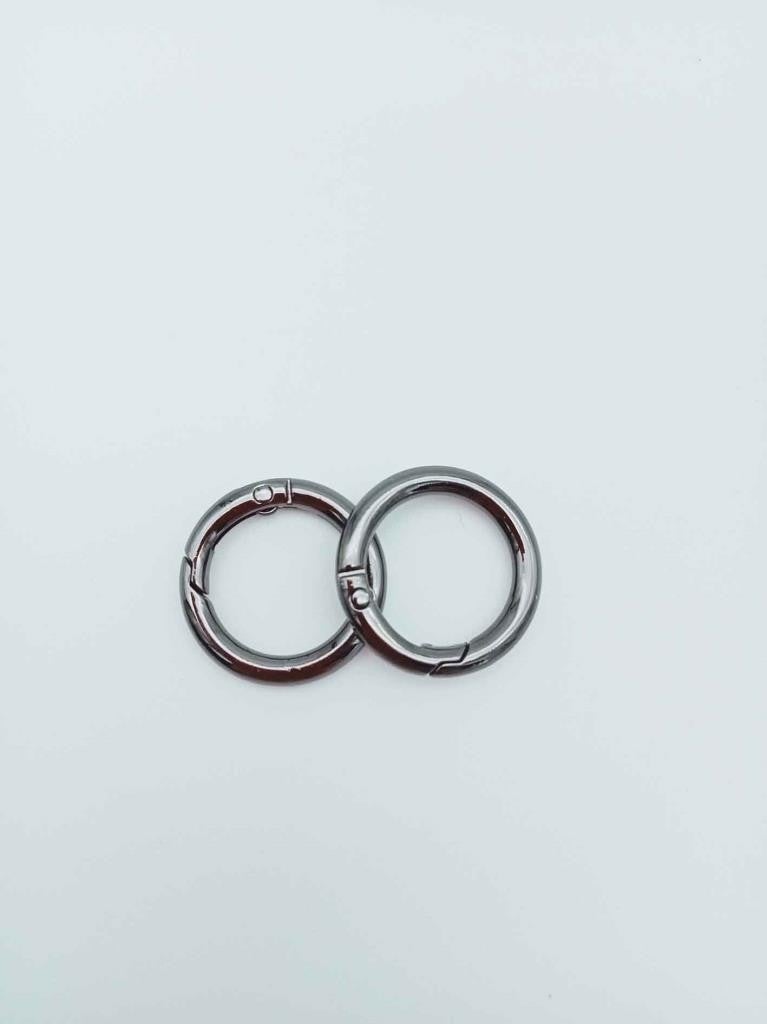 Angel Çanta Aksesuar Angel Bag Accessory Smoke Color 2 cm Spring Ring 2-Piece