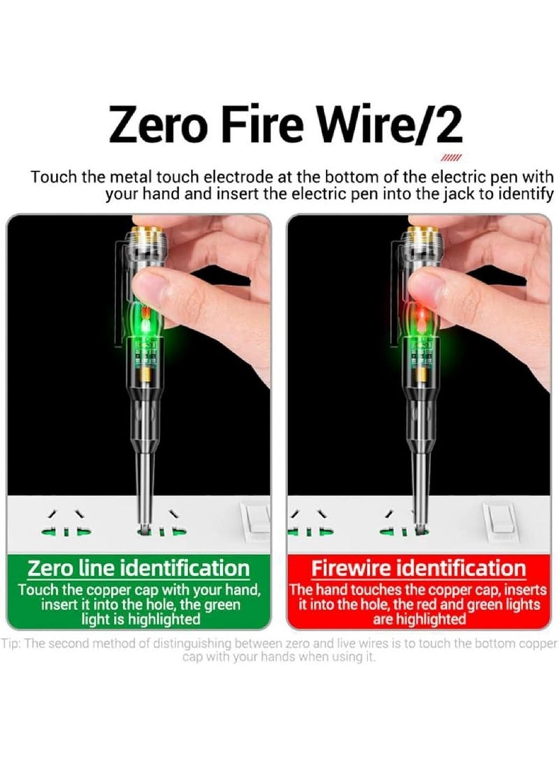 Generic SHOPOLIFE Electricity Tester Pen Flow of Current Testing Pen Screwdriver for Electric Power Voltage Testing 1 Pc  - Image 3