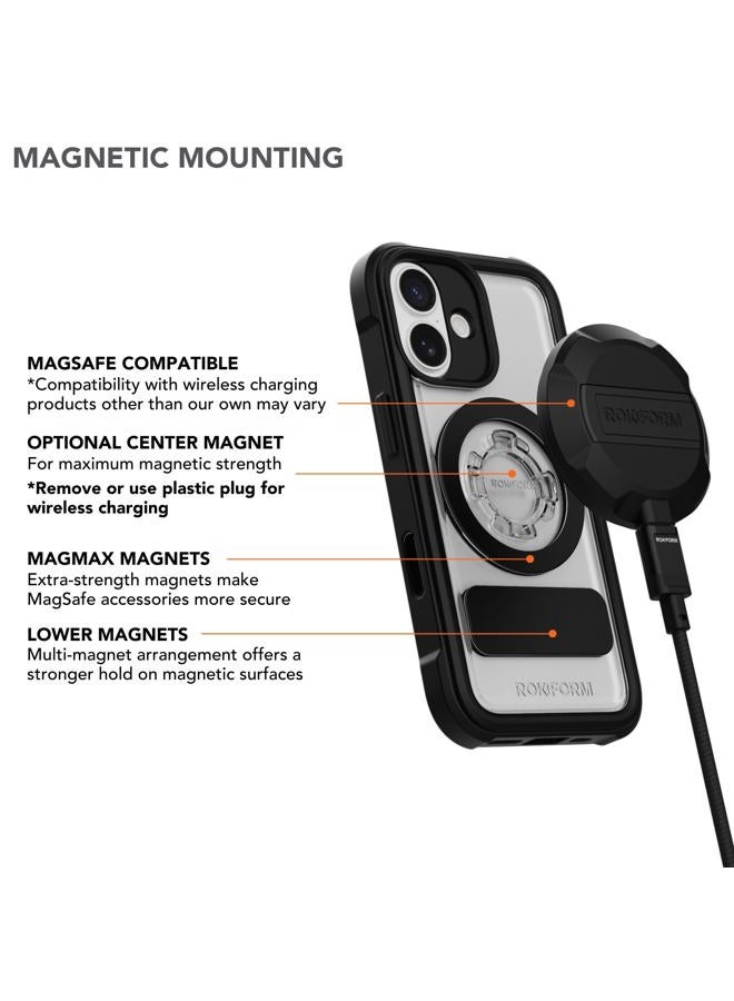 Rokform Crystal Case Compatible with iPhone 17, Magnetic Cover (Clear) - Image 3