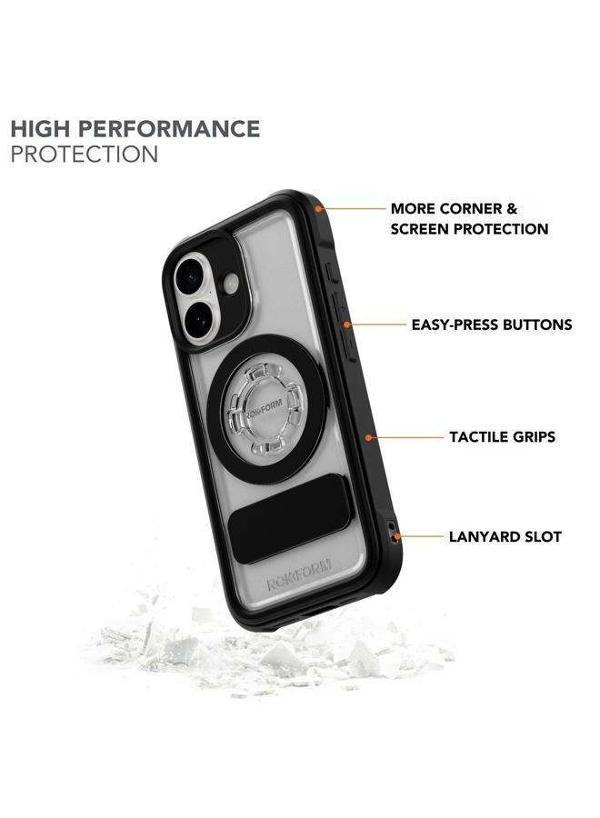 Rokform Crystal Case Compatible with iPhone 17, Magnetic Cover (Clear) - Image 2