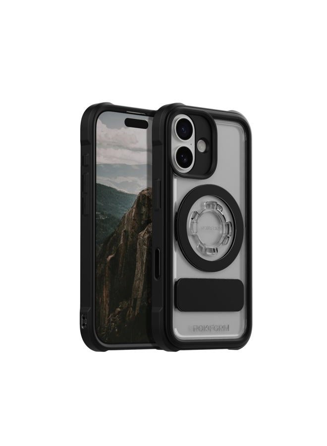 Rokform Crystal Case Compatible with iPhone 17, Magnetic Cover (Clear) - Image 1