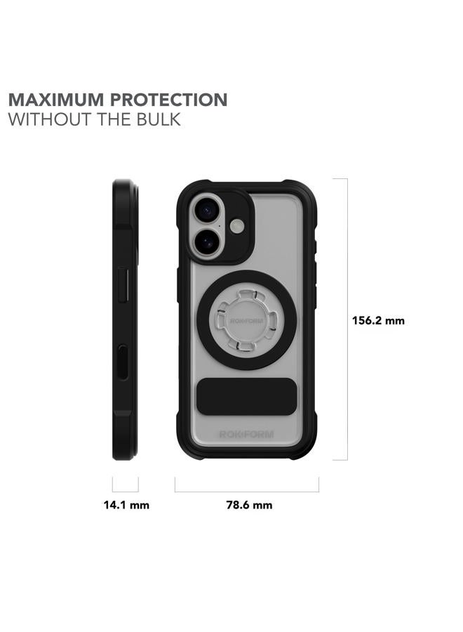 Rokform Crystal Case Compatible with iPhone 17, Magnetic Cover (Clear) - Image 5