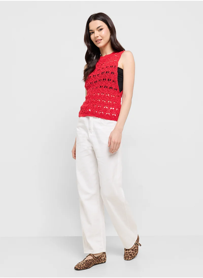Ginger Straight Fit Cropped Jeans