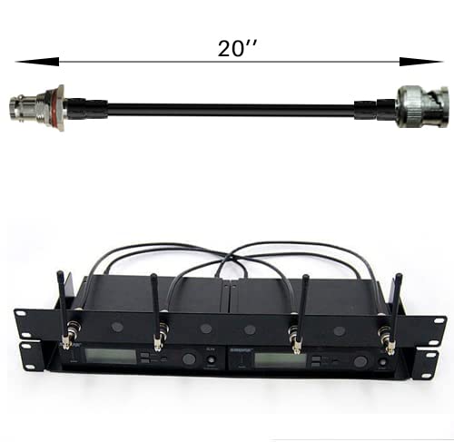 RhymKawa RS Premium BNC Coaxial Antenna Extension Cable Kit for Wireless Microphones - Noise-Shielded Copper Core Cables with Bulkhead Connectors (4-Pack) - Image 3