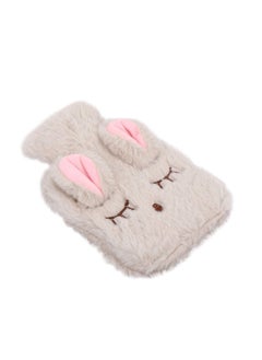KASTWAVE 1 Set Hot Water Bottle Plush Rabbit Detachable Winter Hand Warmer Hot Water Bag with Cover for Cramps Pain Relief Arthritis Aches Pains (Beige)  - Image 1