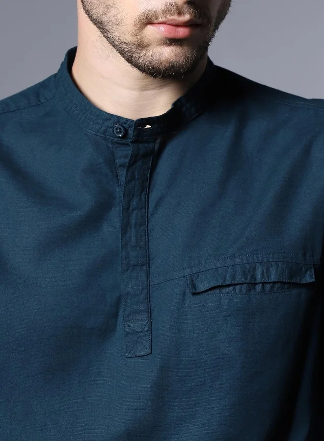 HIGH STAR Men's Green Shirts - Sleek and Casual for Everyday Wear