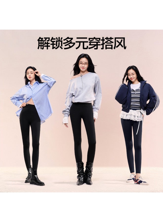 SIINSIIN Yang Mi Same Style Women'S Thermal Pants 2025 Autumn Winter New Wearable Fleece-Lined Cold-Resistant Warm Shark Pants - Image 5