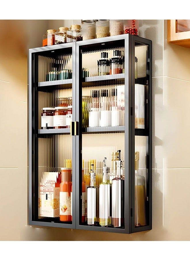 Golden Bathroom Wall Cabinet 3-Tier Wall Mounted Bathroom Cabinet Medicine Cabinet with Door Over The Toilet Storage Cabinet Multifunction Storage Organizer for Laundry Bathroom Kitchen(15.75in)  - Image 1