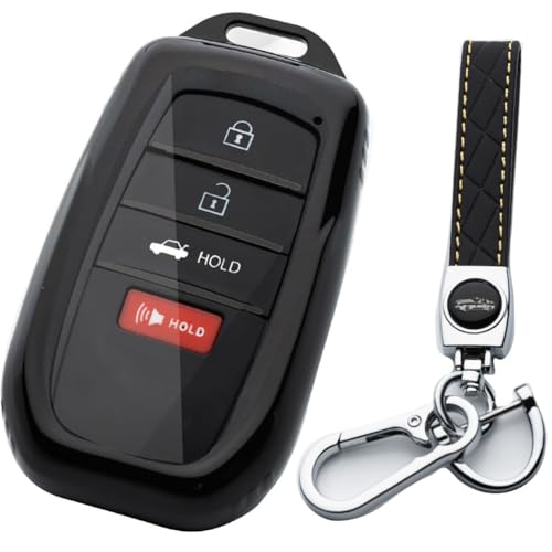 Tautrophen Key Fob Cover Compatible with Toyota Crown Corolla Cross Highlander Tundra Prius Venza Sequoia Camry 2025 - Image 1
