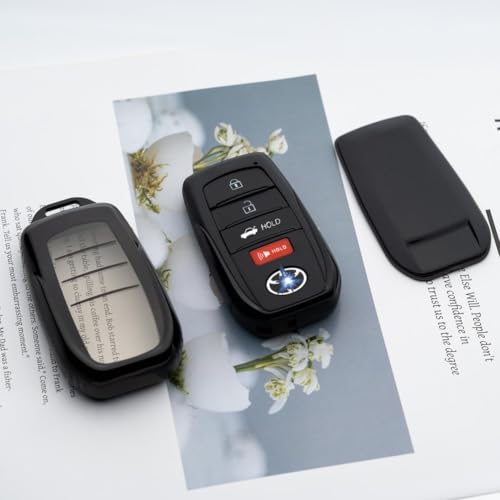 Tautrophen Key Fob Cover Compatible with Toyota Crown Corolla Cross Highlander Tundra Prius Venza Sequoia Camry 2025 - Image 2