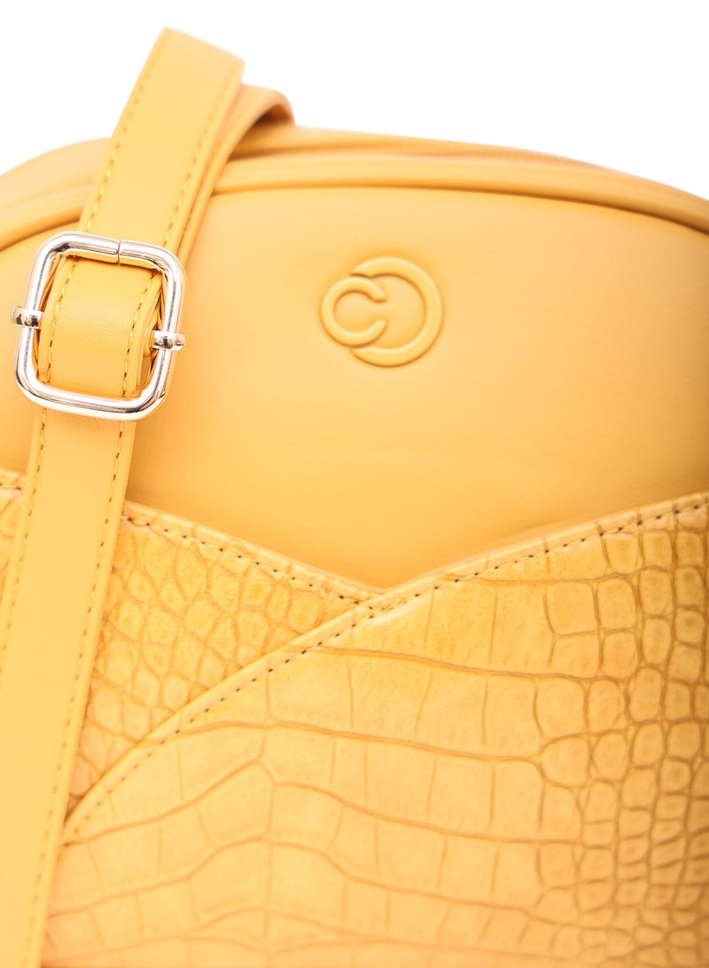 كابريسي كابو حقيبة كروكو مغرة صغيرة من الجلد الصناعي - Image 2