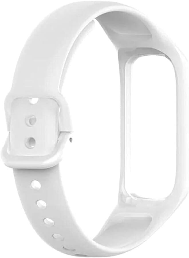 OR For Samsung Fit 2 White Silicon Strap