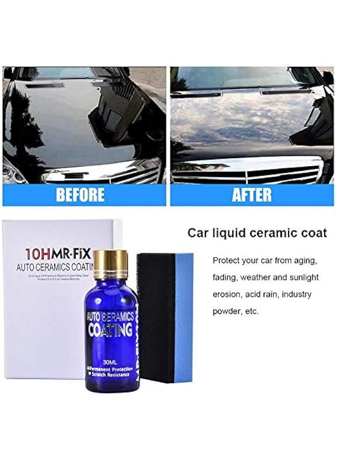 Generic 10H Hardness Nano Super Ceramic Coating for Cars,  Car Liquid Ceramic Coating Kit Hydrophobic Coating Paint Care Polishing 30ML Liquid Auto Motorcycle Ceramic Coating  - Image 4
