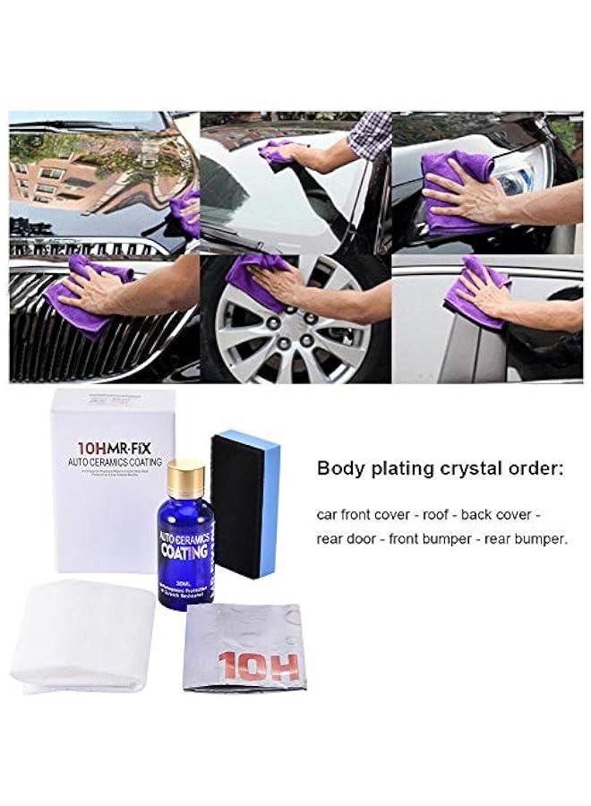 Generic 10H Hardness Nano Super Ceramic Coating for Cars,  Car Liquid Ceramic Coating Kit Hydrophobic Coating Paint Care Polishing 30ML Liquid Auto Motorcycle Ceramic Coating  - Image 5