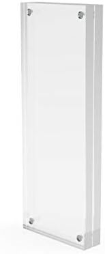 FixtureDisplays Plaxiglass Acrylic Sign Holder Logo Block Picture Frame 8 x 3 100834 - Image 1