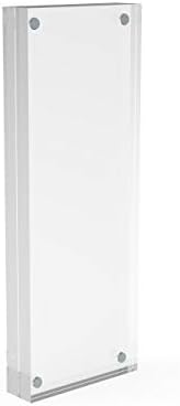 FixtureDisplays Plaxiglass Acrylic Sign Holder Logo Block Picture Frame 8 x 3 100834 - Image 2