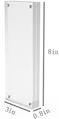 FixtureDisplays Plaxiglass Acrylic Sign Holder Logo Block Picture Frame 8 x 3 100834 - Image 4