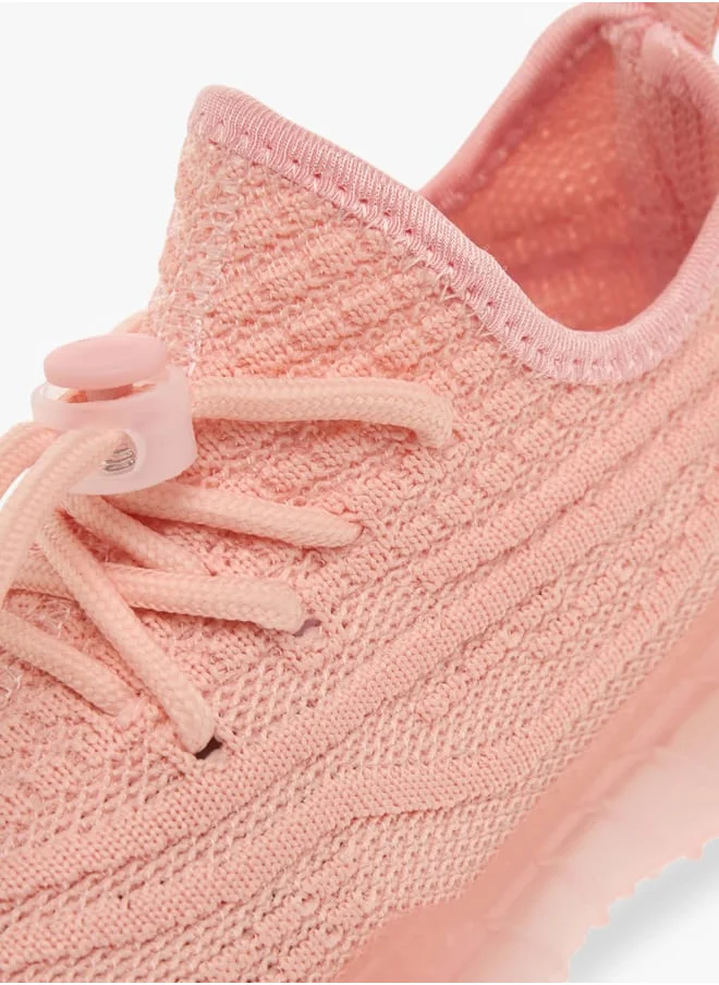 Oaklan by Shoexpress Girls Monotone Sports Shoes with Lace-Up Closure