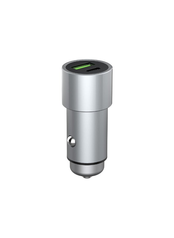 rsilou USB & Type-C 2 IN 1 Dual Ports Fast charging mobile car charger - Image 1