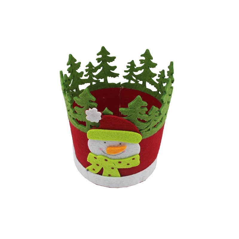 Jades Christmas Snowman Crown Basket - Image 4