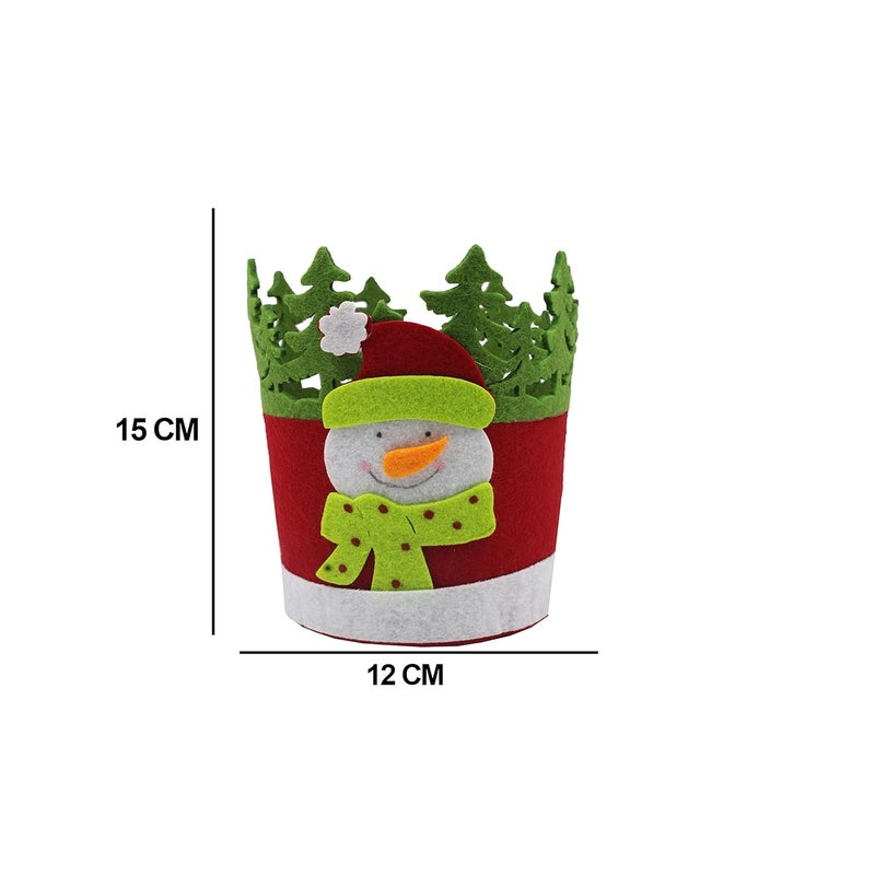 Jades Christmas Snowman Crown Basket - Image 2