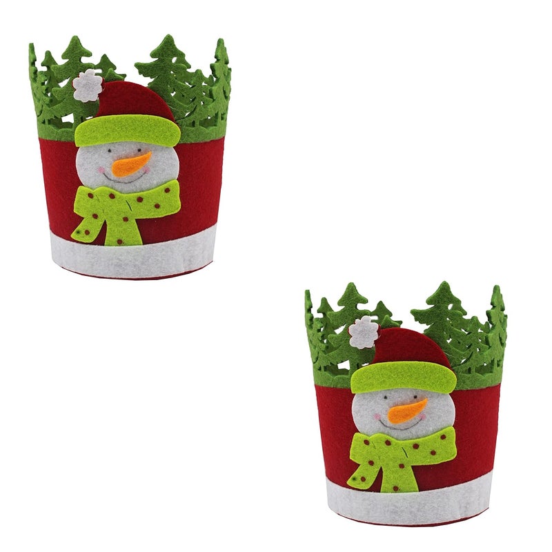 Jades Christmas Snowman Crown Basket - Image 1