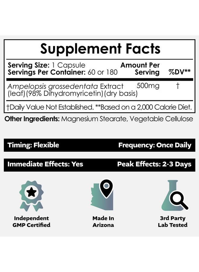 Nootropics Depot Dihydromyricetin (DHM) Capsules | 500mg | 60 Count - Image 2