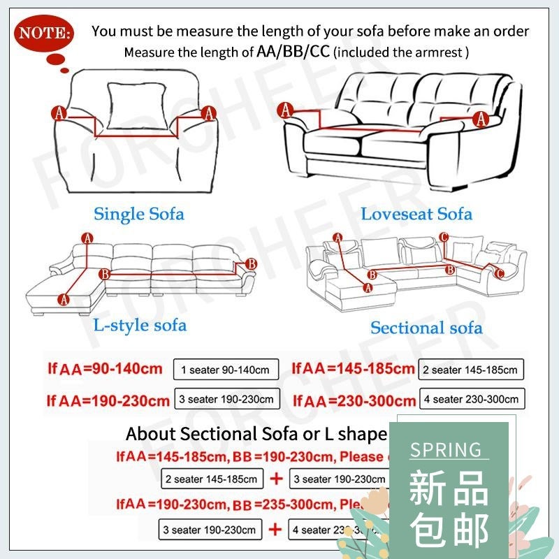 24Colors Slipcover Stretch Four Season Sofa Covers Furniture - Image 2