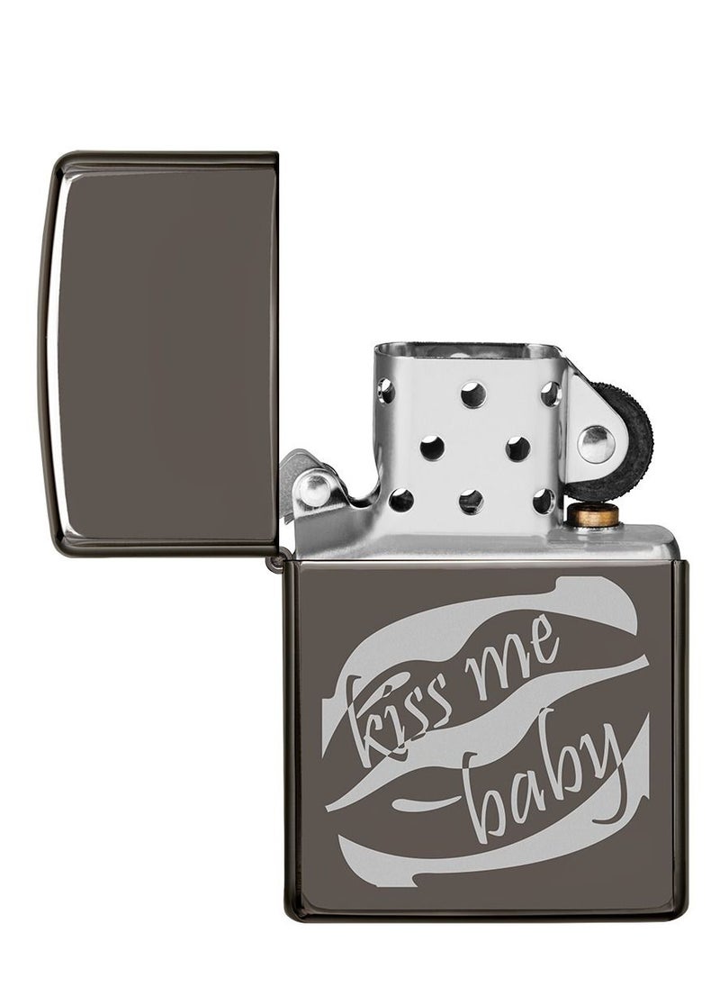 Zippo Zippo MP319766 150 Kiss Me  Baby Design Black Ice Windproof Lighter  - Image 4