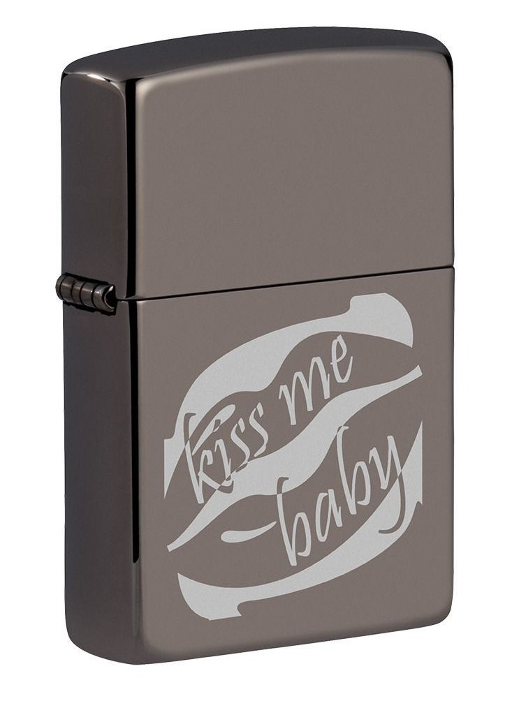 Zippo Zippo MP319766 150 Kiss Me  Baby Design Black Ice Windproof Lighter  - Image 1