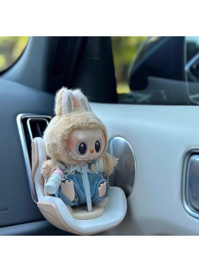 Car Seat for Labubu Dolls, Car Air Vent Decor, Decorative Display Dolls - Image 2