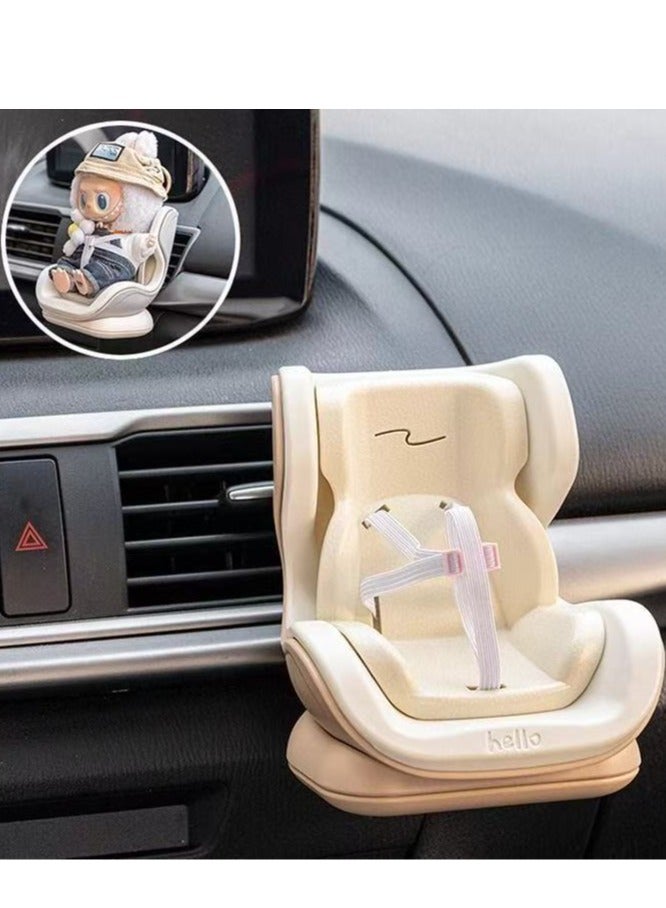 Car Seat for Labubu Dolls, Car Air Vent Decor, Decorative Display Dolls - Image 3