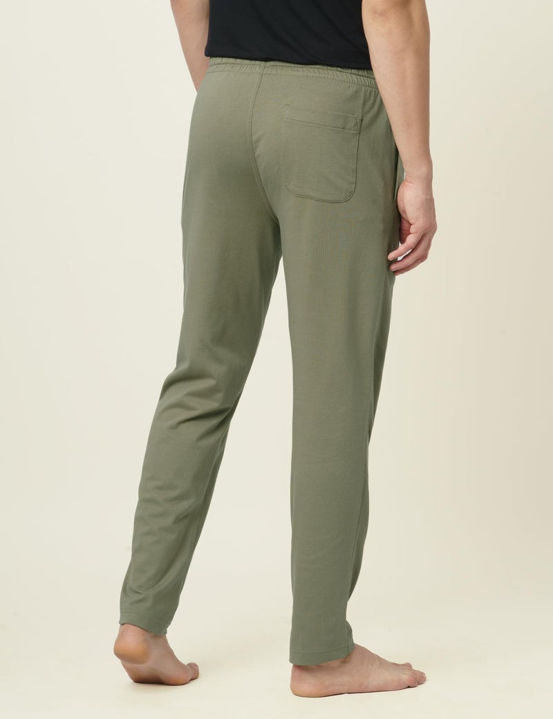DAMENSCH Mens Regular Fit Statement Jersey Track Pants| Soft Prima Jersey Track Pant for Men-Pack of 1-Moss Green-L - Image 4