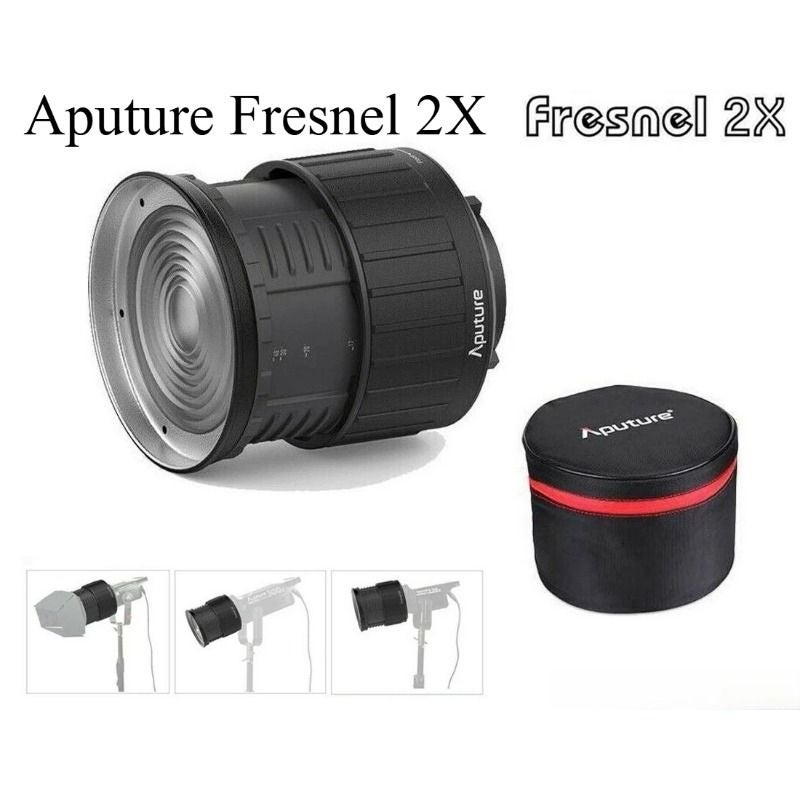 Aputure Fresnel 2X Lens Bowens-S Mount for Amaran 300c 150c Aputure 300d II LS C300 Amaran 200xS Spotlight - Image 1