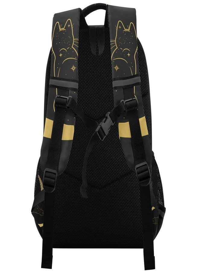 Glaphy Black Cat Moon Backpack Laptop School Book Bag Lightweight Daypack for Men Women Teens Kids - Image 2